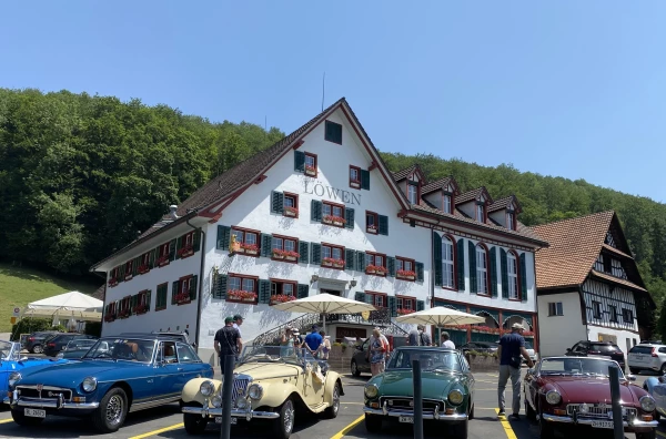 Manchmal finden schöne Autos den Weg in den Löwen.